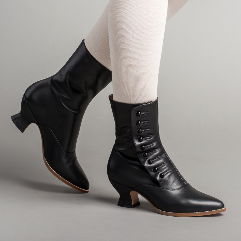 Tavistock Victorian Button Boots (Black)