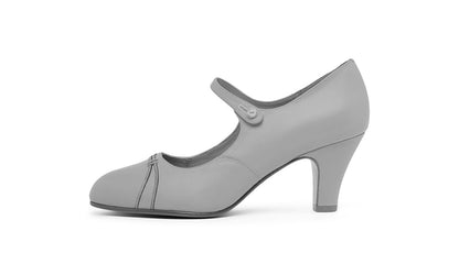 PRE-ORDER Vera 1920s Bar Shoes Wide (Almond)