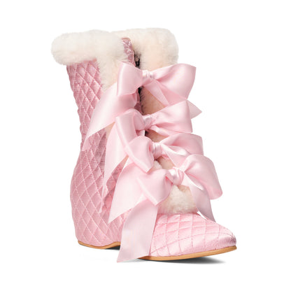 PRE-ORDER Victoria Carriage Boots (Pink/Ivory)