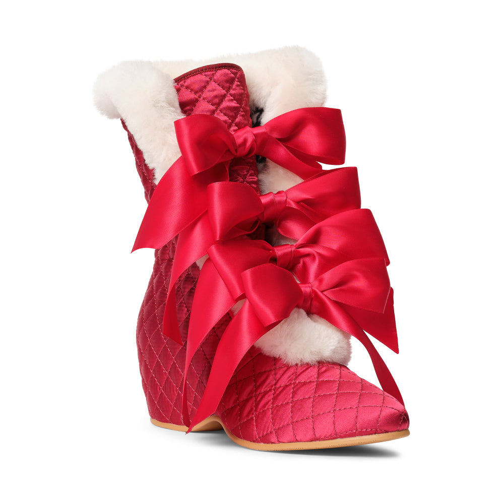 PRE-ORDER Victoria Carriage Boots (Red/Ivory)