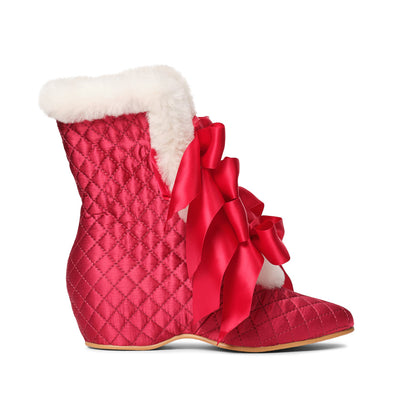 PRE-ORDER Victoria Carriage Boots (Red/Ivory)
