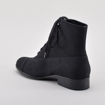 Watson Edwardian Lace-Up Boots (Black)