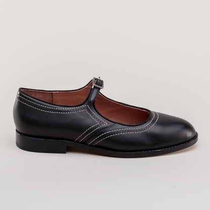 Wednesday Vintage Mary Jane Shoes (Black)