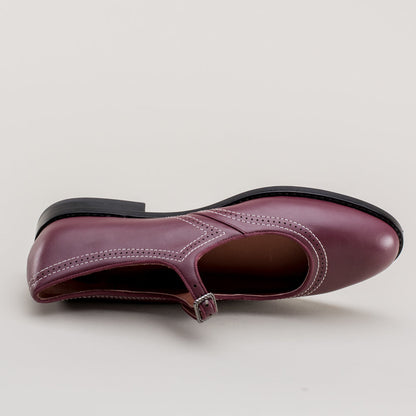 Wednesday Vintage Mary Jane Shoes (Merlot)