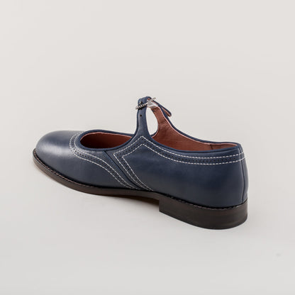 Wednesday Vintage Mary Jane Shoes (Navy)